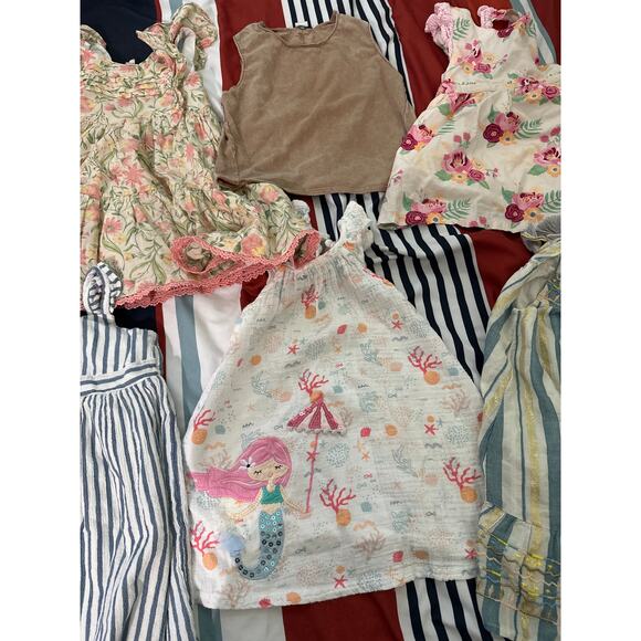 Toddler Girls bundle dresses 3T ruffle butts mudpie Gap Zara and more 6 items - Picture 3 of 7